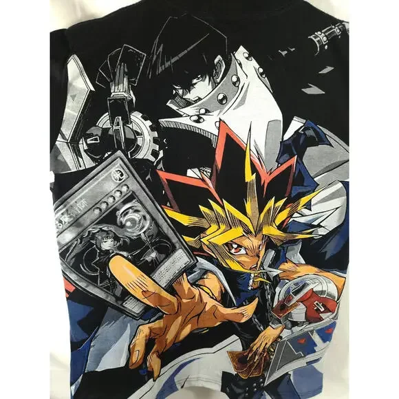 Vintage Yu-Gi-Oh Anime AOP Card Game Size XL Double Sided Modern Print T-Shirt - Picture 5 of 5
